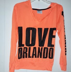 Exist M Love Orlando long sleeve t-shirt with hood